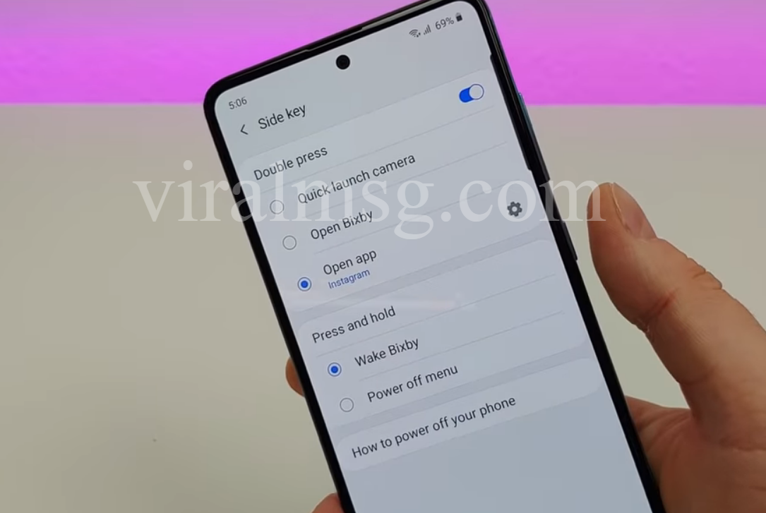 Customize Samsung A51 features | Battery | Side key | Gestures ...